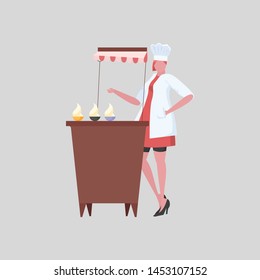 Activities woman chef in uniform. Professional restaurant worker. 
