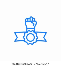 vetor de sinal de ícone da faixa de opções ativador