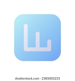 Activity analytics pixel perfect flat gradient two-color ui icon. Business information processing. Simple filled pictogram. GUI, UX design for mobile application. Vector isolated RGB illustration