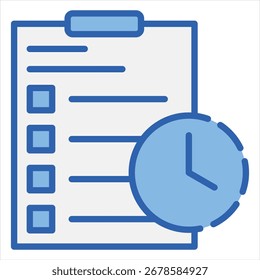Ilustración de icono único blanco azul de actividad