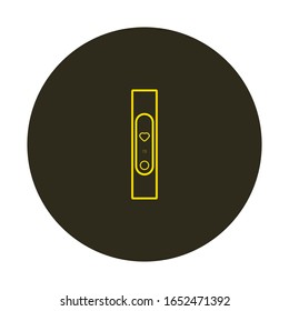 pulsera de actividad en fondo blanco, vector de icono