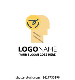 Activity, Brain, Faster, Human, Speed Business Logo Template. Flat Color