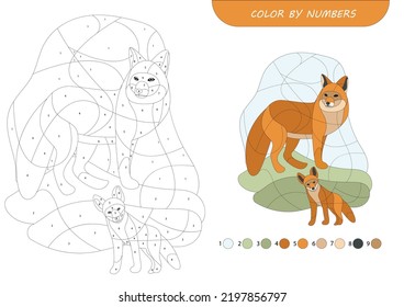 activity color by numbers for choldren 