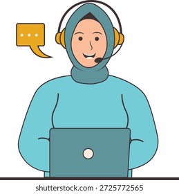 Activity Creative Business Character in Flat Design. Vector Illustration.