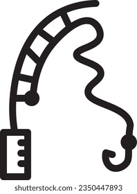 Activity Extreme Fishing Outline Icon