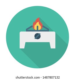 activity flat icon for burner