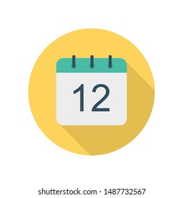 Activity Flat icon for calendar 