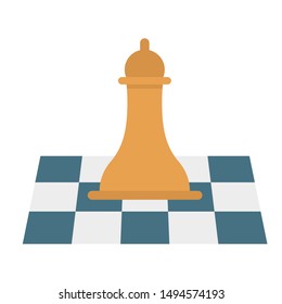activity flat icon for chess game sign and symbol 
