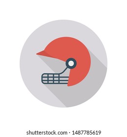 activity flat icon for cricket