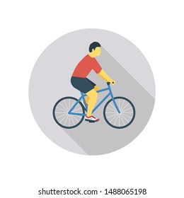activity flat icon for cycling