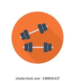 activity flat icon for dumbbell