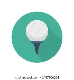 activity flat icon for golf 