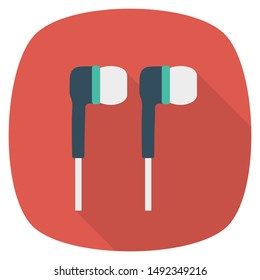 Activity Flat icon for head phone