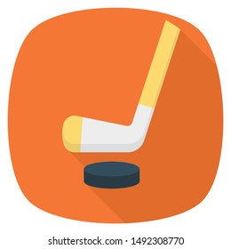 Activity Flat icon for Hockey