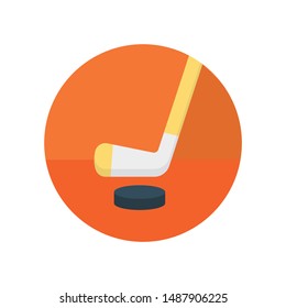 activity flat icon for ice hockey