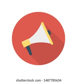 activity flat icon for megaphone