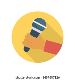 activity flat icon for mic