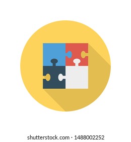 activity flat icon for puzzle 