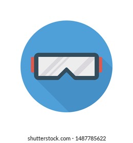 activity flat icon for swim glasses