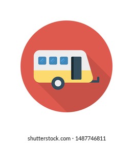 Activity flat icon for transport