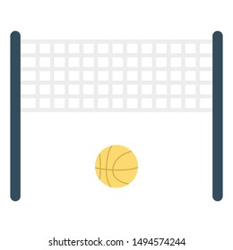 activity flat icon for volley ball sport