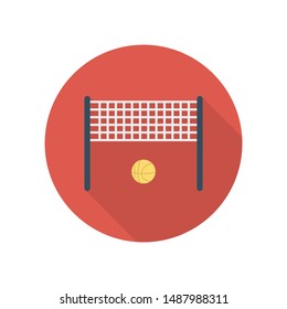 activity flat icon for volleyball