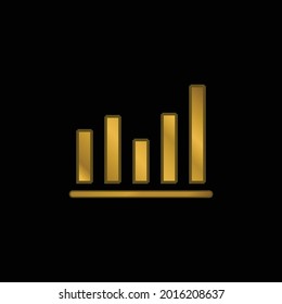 Metallic-Symbol oder Logo-Vektorgrafik mit Aktivitätsgold