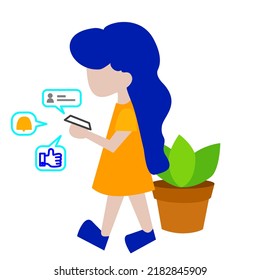 A girl’s activity in her life 