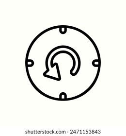 activity icon, isolated outline project set icon