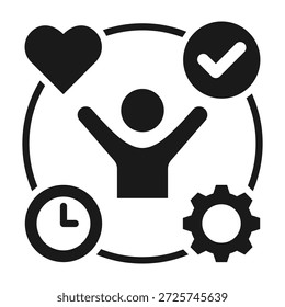 Activity Icon Mixed Style Vector Illustration