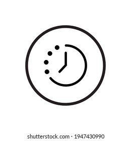 Vector de iconos de actividad en estilo de línea. Imagen de símbolo de historial