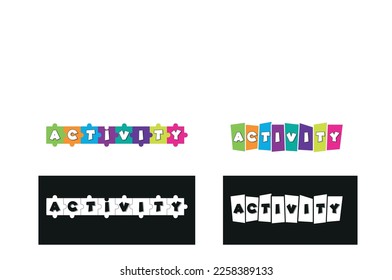 Icons für Aktivitäten Vektorkunst 