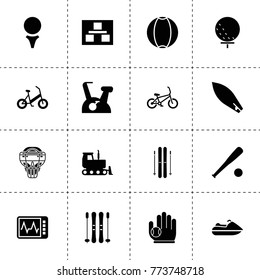 Activity icons. vector collection filled activity icons. includes symbols such as planning, bulldozer, baseball, golf ball, ball. use for web, mobile and ui design.