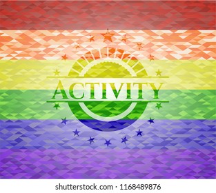 Activity lgbt colors emblem 