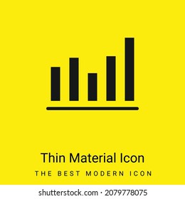 Activity minimal bright yellow material icon