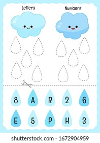 Activity for pre sсhool years kids and toddlers. Cut and glue to the correct place. 
