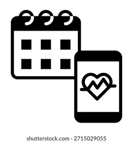Vektorgrafik des Activity Tracker-Symbols im gemischten Stil