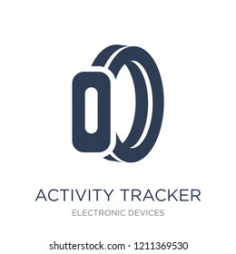 Activity tracker icon. Trendy flat vector Activity tracker icon on white background from Electronic devices collection, vector illustration can be use for web and mobile, eps10