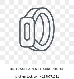 Activity tracker icon. Trendy flat vector Activity tracker icon on transparent background from Electronic devices collection. High quality filled Activity tracker symbol use for web and mobile