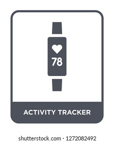 activity tracker icon vector on white background, activity tracker trendy filled icons from Electronic devices collection, activity tracker simple element illustration
