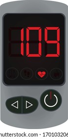 Activity tracking equipment. vector illustration
