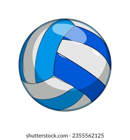 activity volleyball ball cartoon. beach team, volley symbol, leather sphere activity volleyball ball sign. isolated symbol vector illustration