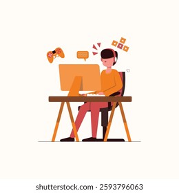 Activity Work Illustration for design needs, Landing Pages, Animation, Apps, Presentations, Content Creator and other Promotions