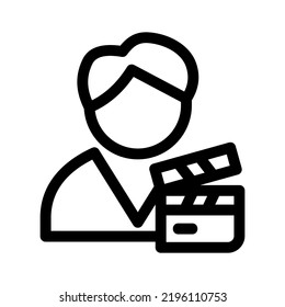 actor icon or logo isolated sign symbol vector illustration - high quality black style vector icons
