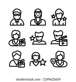 Actor Icon Or Logo Isolated Sign Symbol Vector Illustration - Collection Of High Quality Black Style Vector Icons
