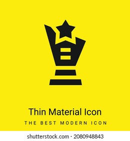 Actor minimal bright yellow material icon