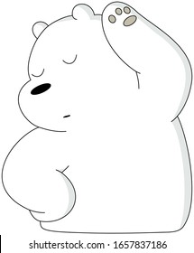 imagen vectorial del oso polar actor