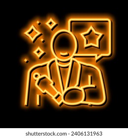 actor video production film neon light sign vector. actor video production film illustration