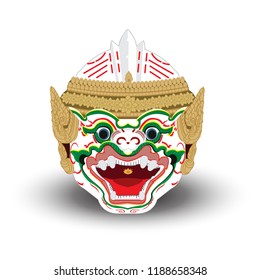 Actor's mask Hanuman
