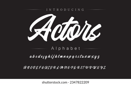 Schriftart, Alphabet, Schriftart mit Vektorgrafik